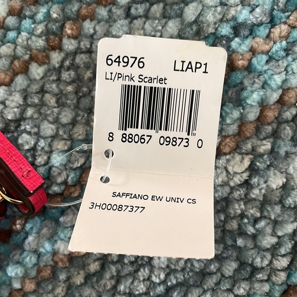 Coach saffiano wallet pink scarlet - Picture 4 of 4